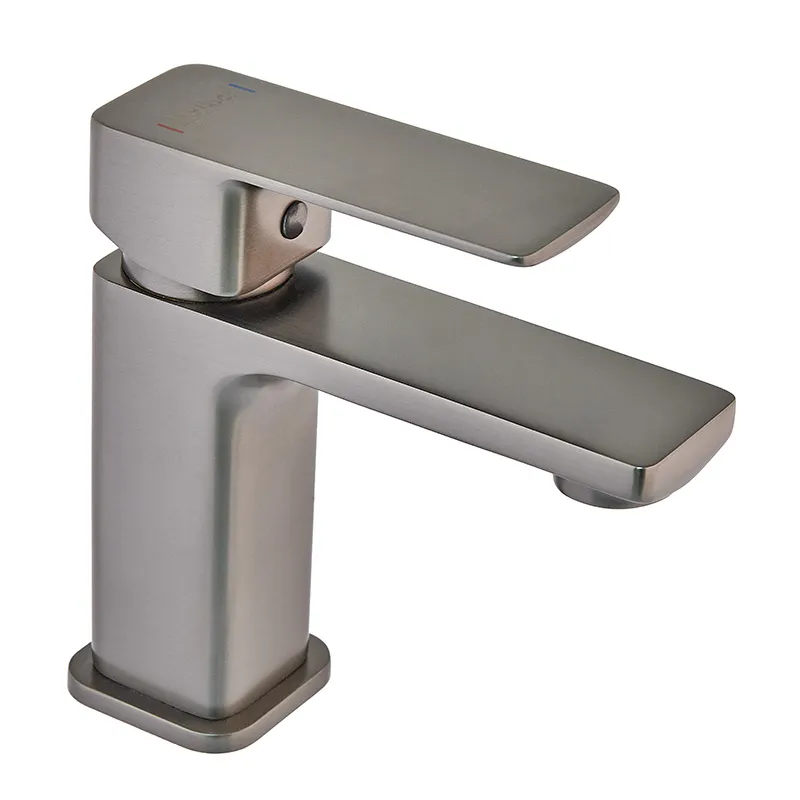 Смеситель для умывальника Haiba Kubus 001 Graphite (HB4001) Смеситель для умывальника Haiba Kubus 001 Graphite (HB4001)