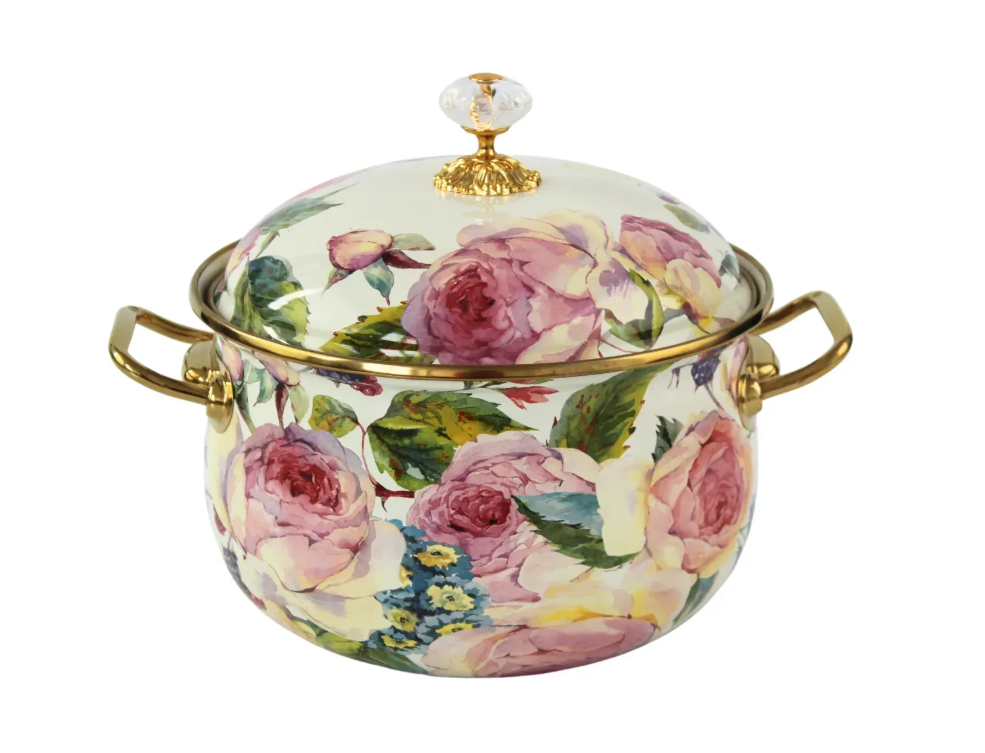 Каструля емальована PEONY Elmani з кришкою 3,8 л 20 см (763-004)