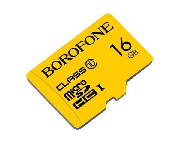 Карта пам'яті Borofone microSDHC Class10 16GB Yellow - фото 1