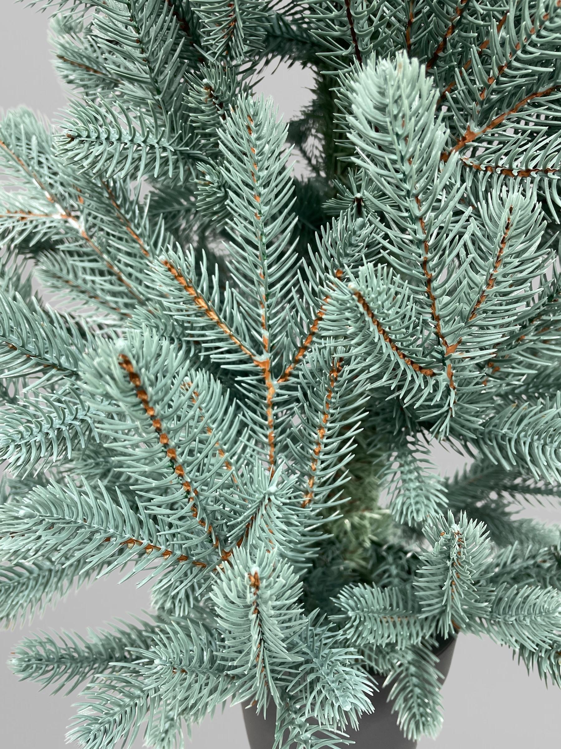 Штучна ялинка лита Traditional в горщику 70 см Блакитний (Н01020) - фото 7 Штучна ялинка лита Traditional в горщику 70 см Блакитний (Н01020) - фото 7