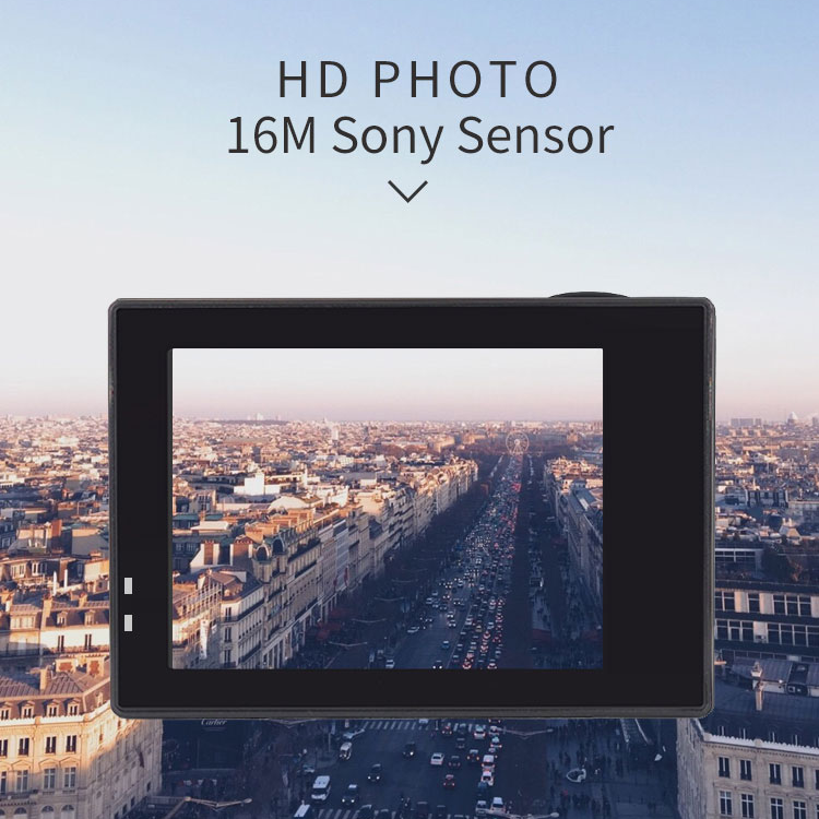 Экшн камера Action Camera A100 Wi-Fi 4K с аквабоксом и набором креплений два экрана Черный + Пульт - фото 7 Экшн камера Action Camera A100 Wi-Fi 4K с аквабоксом и набором креплений два экрана Черный + Пульт - фото 7