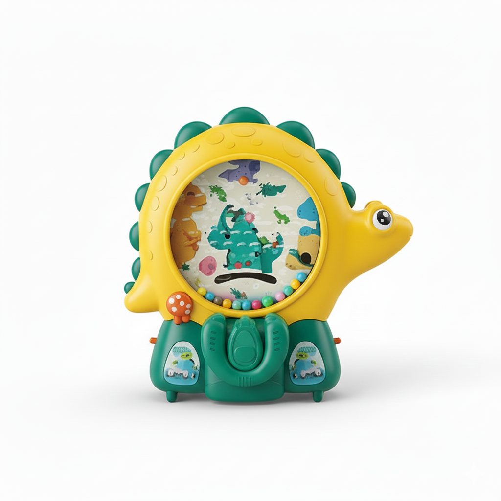Игра с шариками 899-71 Y Динозавр с подсветкой/мелодией/управляемой корзиной от 3 лет Желтый (30854154)