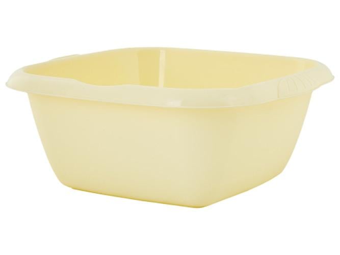 Таз квадратный Евро 6,0 л 32х30х13 см Желтый (MAN-19823) Таз квадратный Евро 6,0 л 32х30х13 см Желтый (MAN-19823)