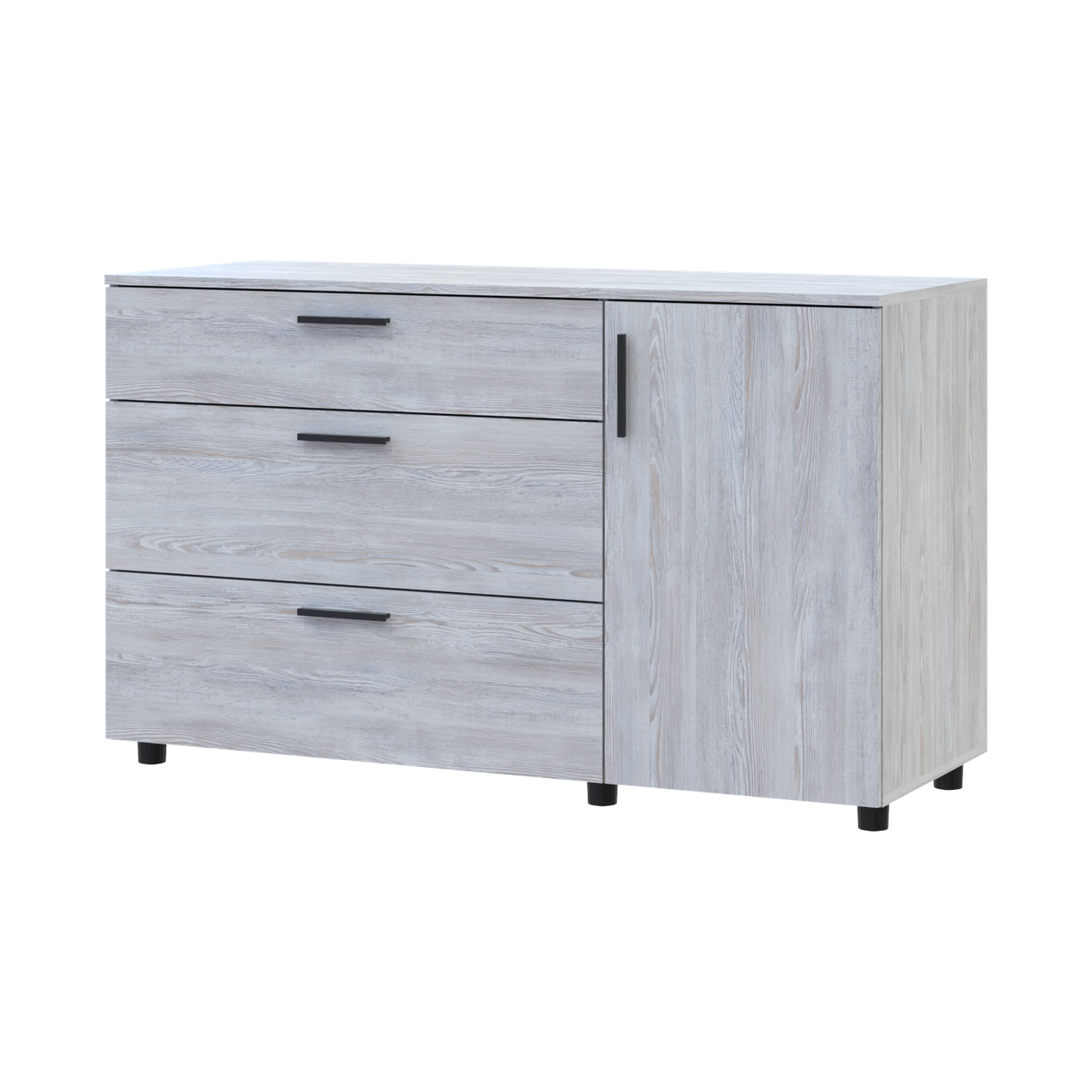 Комод Doros Торн 3Ш/1Д 135х51,6х80 см Сосна Натти (41510179)
