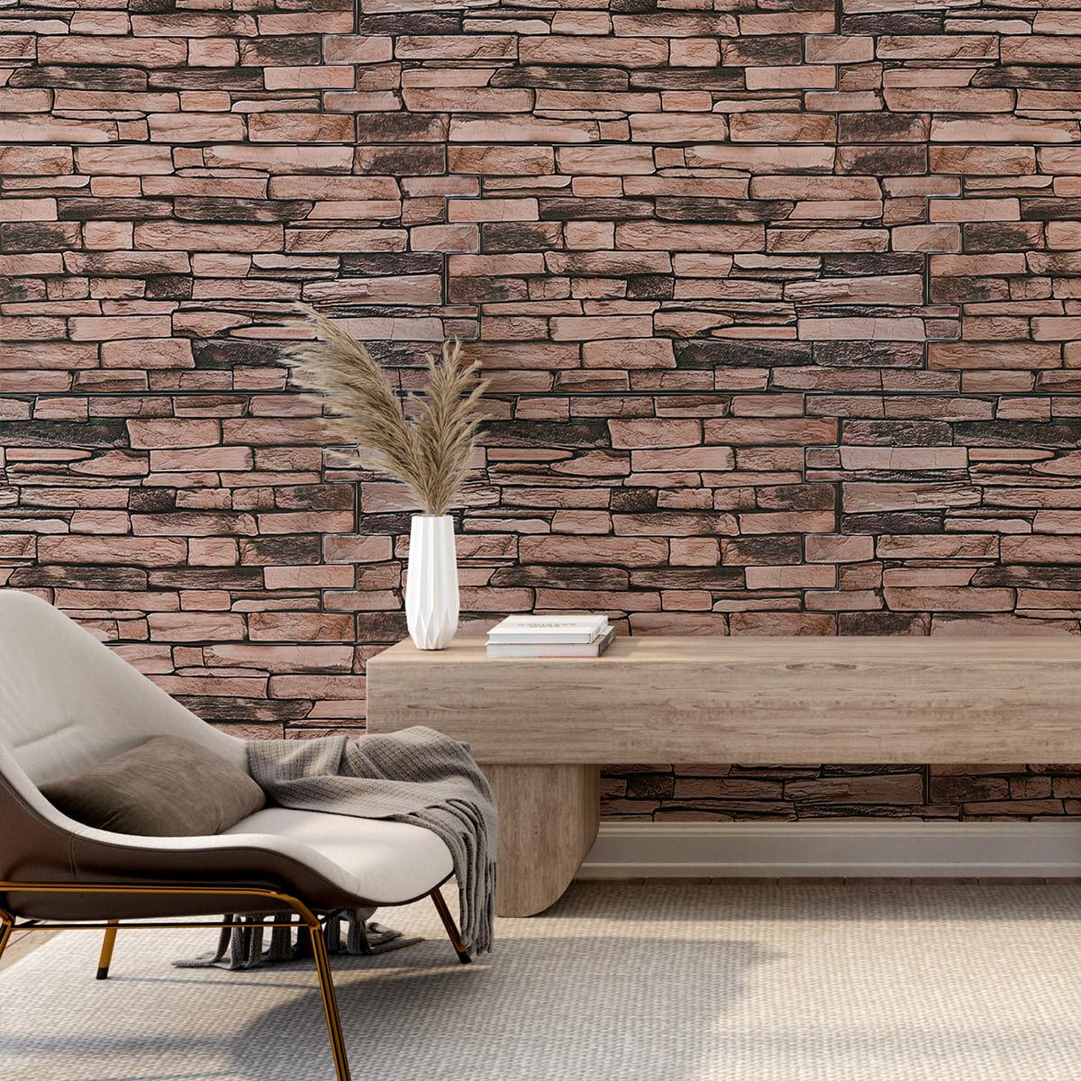 Панель декоративная Sticker Wall SW-00001555 ПВХ 960х480х4 мм Коричневый (991943590) - фото 5 Панель декоративная Sticker Wall SW-00001555 ПВХ 960х480х4 мм Коричневый (991943590) - фото 5