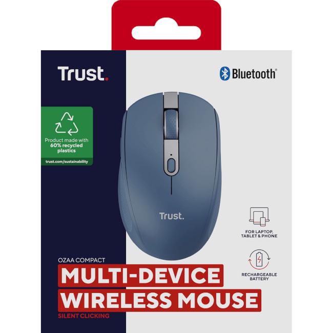 Компьютерная мышь Trust Ozaa Compact Multi-Device Wireless Синий (24934) - фото 6