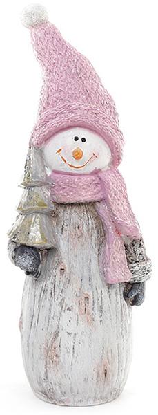 Новогодняя декоративная статуэтка Снеговик 20,5 см (BD-711-197)