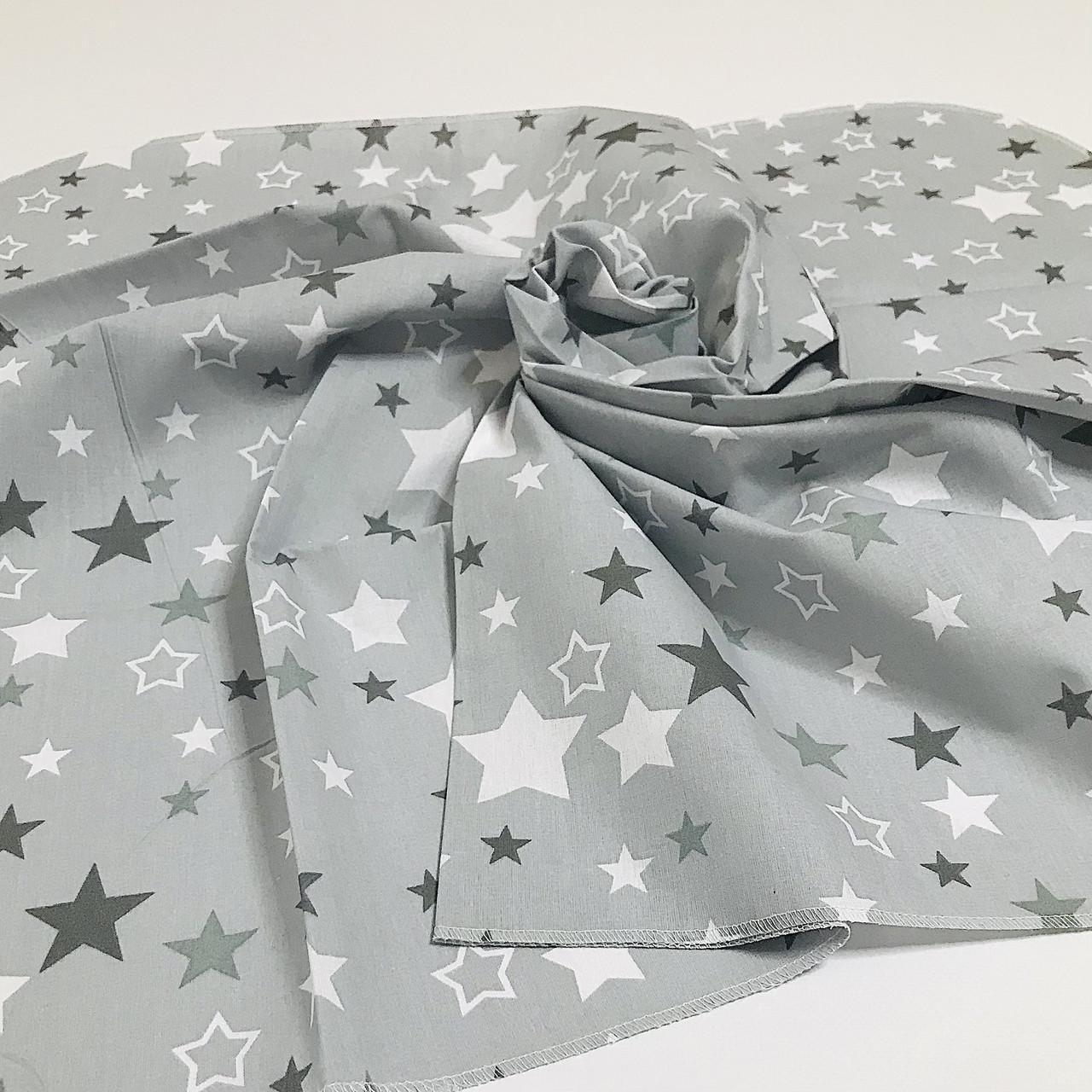 Пеленка Penetka звездочки бязь 110x85 см Серый (742.110.85.107)