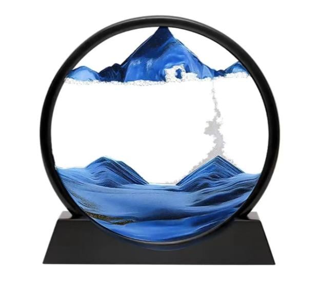 Картина настольная песочная 3D картина 24 см Синий (LE-0761)