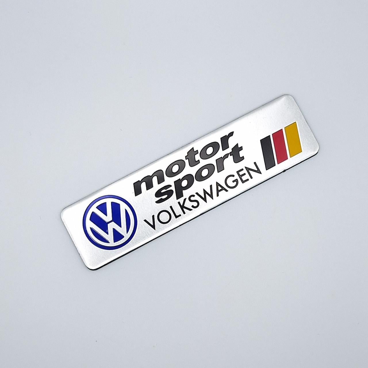 Емблема алюмінієва Volkswagen Motorsport 10х2,6 см (2035508262)