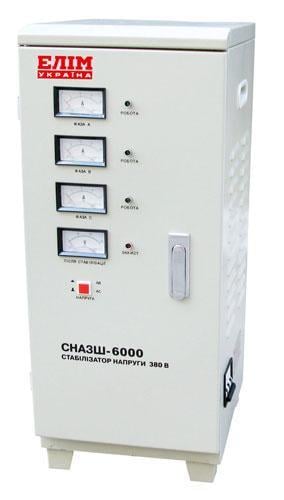Стабілізатор напруги трифазний СНАЗШ-6000 стаціонарний (29924316)