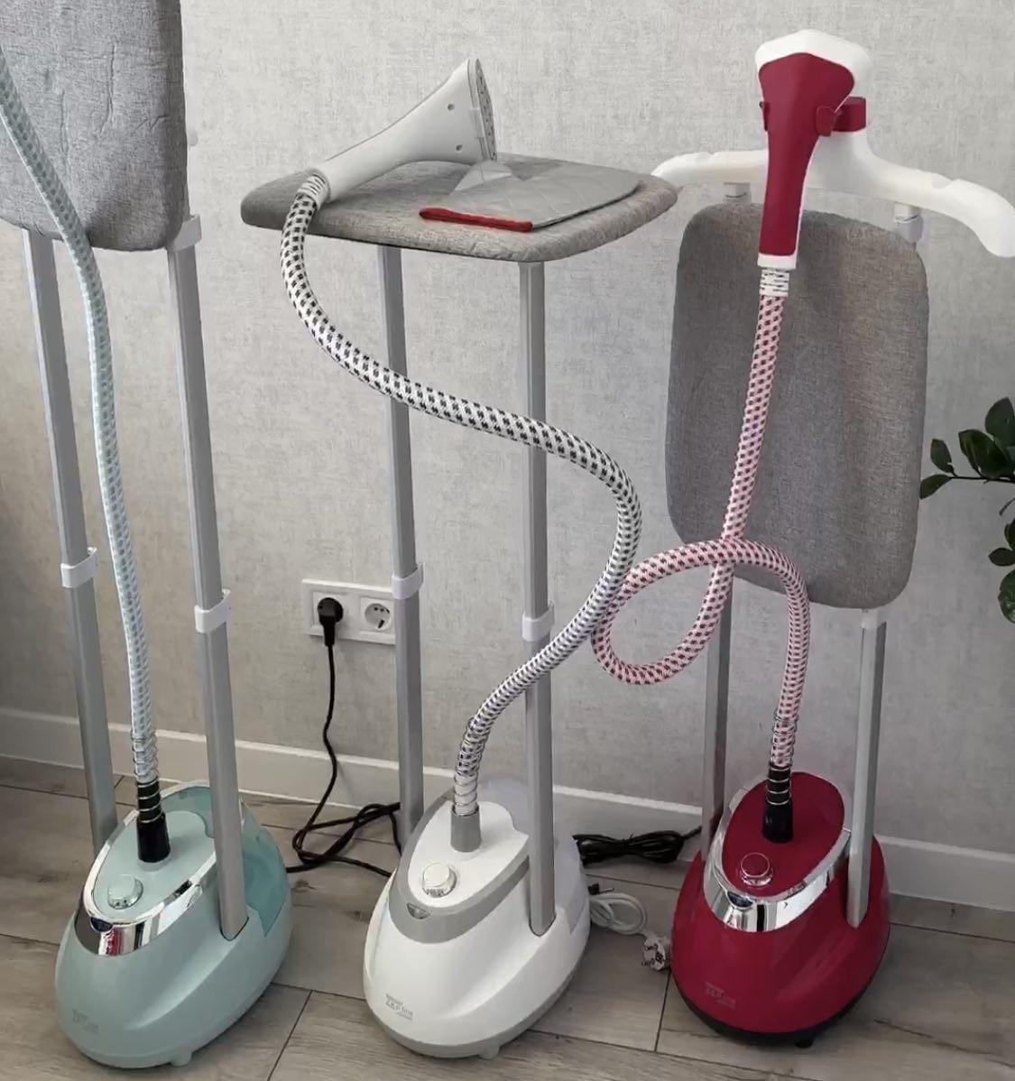 Відпарювач для одягу вертикальний з вішалкою Zepline ZP-129 3000 Вт Червоний (MUL0449) - фото 2