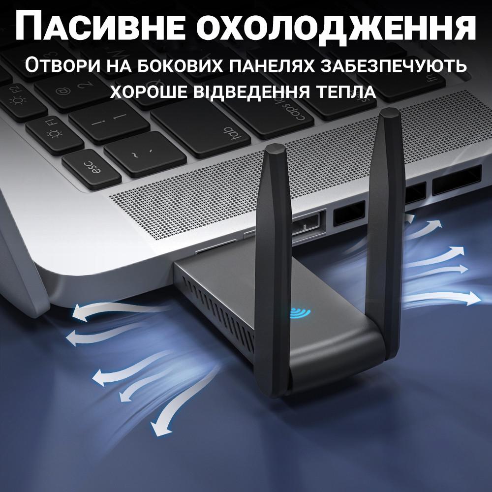 Адаптер сетевой USB Wifi Addap UWA-05 двухдиапазонная беспроводная сетевая карта 2,4/5 GHz 1300 Mbps - фото 7 Адаптер сетевой USB Wifi Addap UWA-05 двухдиапазонная беспроводная сетевая карта 2,4/5 GHz 1300 Mbps - фото 7