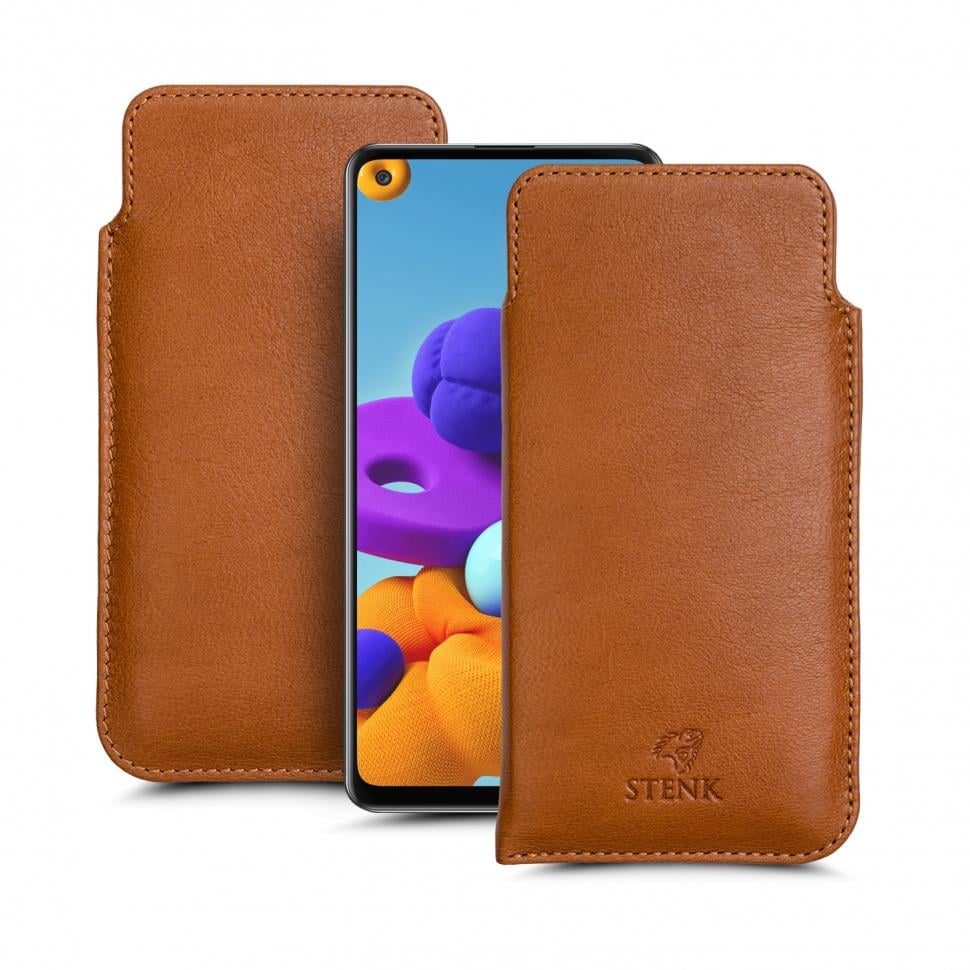 Футляр Stenk Elegance для Samsung Galaxy A21s Camel (66059)