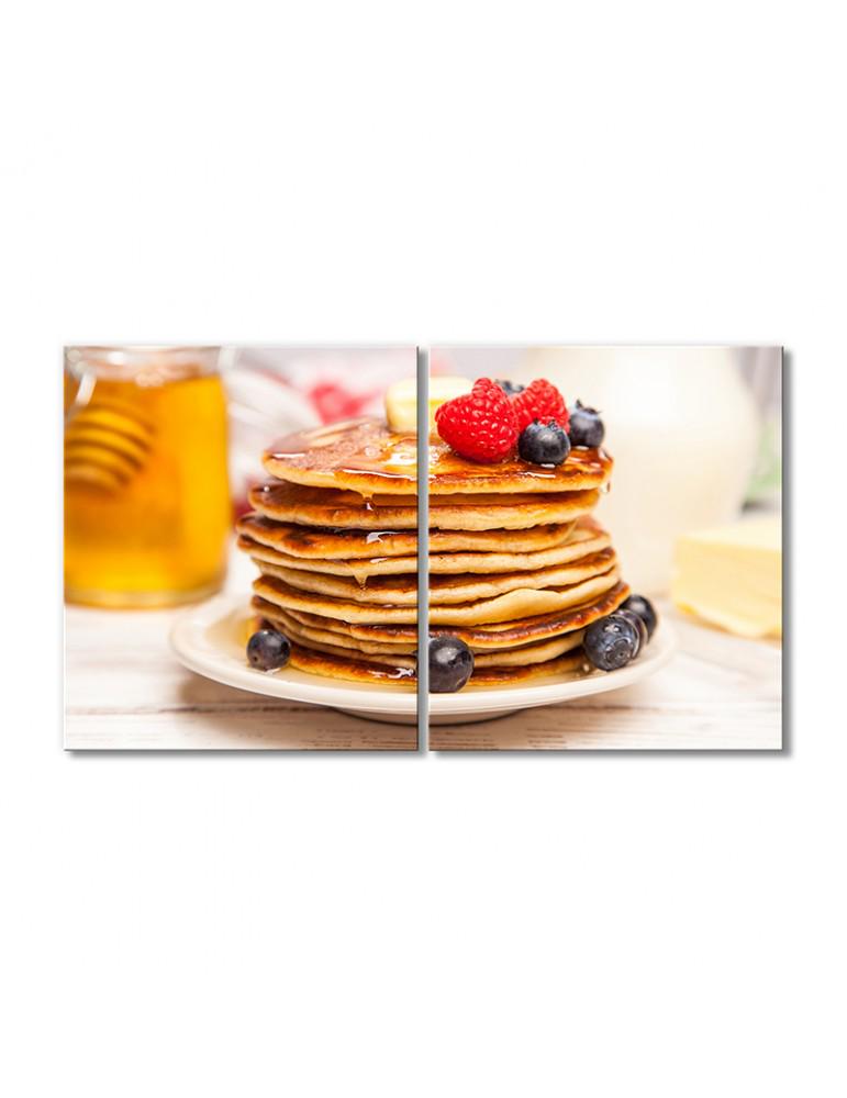 Картина модульная Панкейки 2 модуля 80x120 см