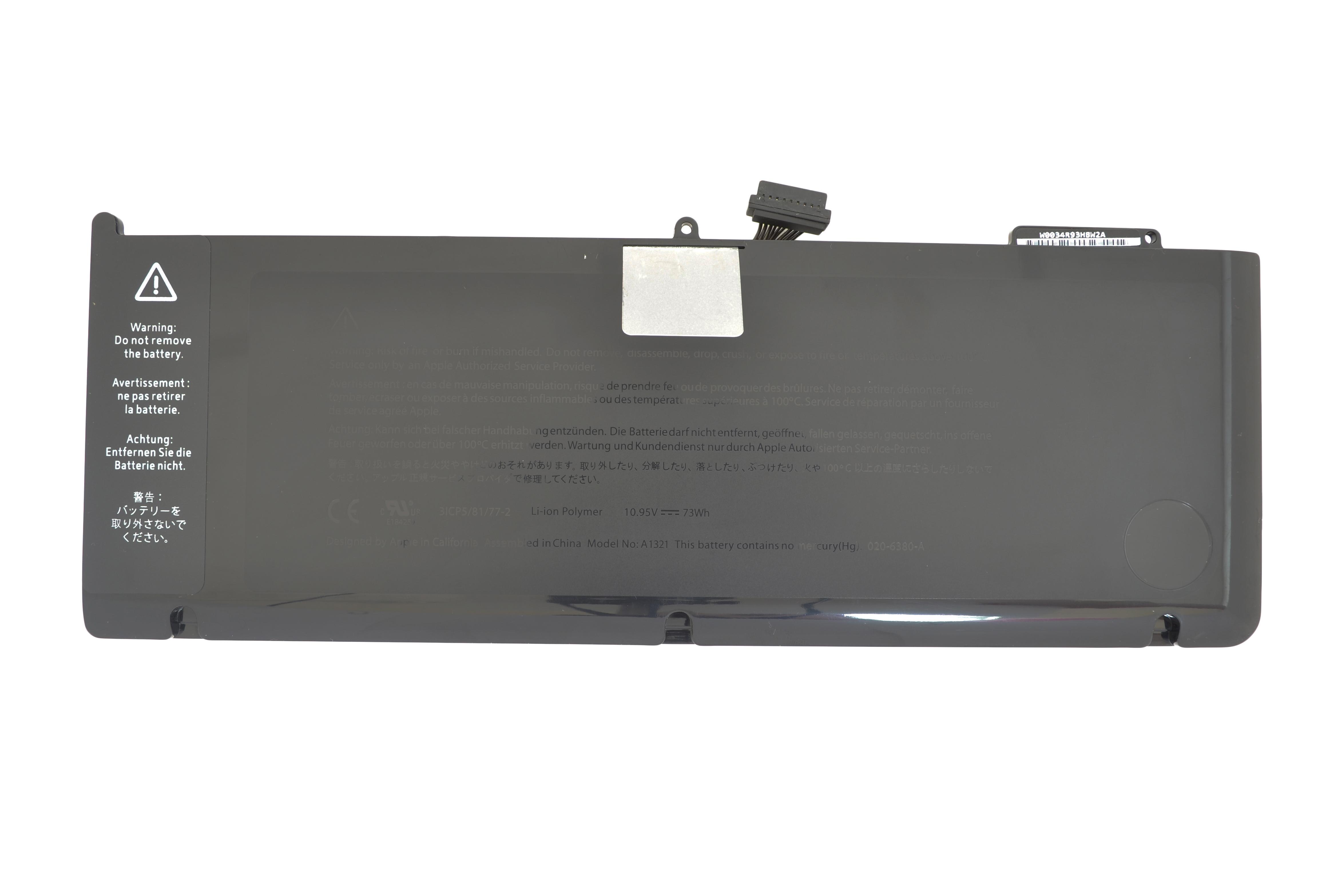 Аккумулятор для ноутбука Apple A1321 10.8V Black 6600mAh Orig
