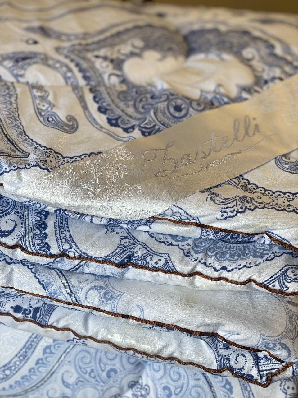 Одеяло жаккард Zastelli 200x220 см Голубой (17650) - фото 1 Одеяло жаккард Zastelli 200x220 см Голубой (17650) - фото 1