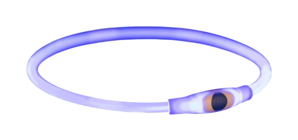 Ошейник светящийся Trixie Flash USB для собак M 40 см Синий