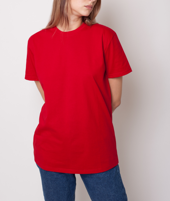 Футболка женская GBI Стандарт хлопковая S Красный (12549)