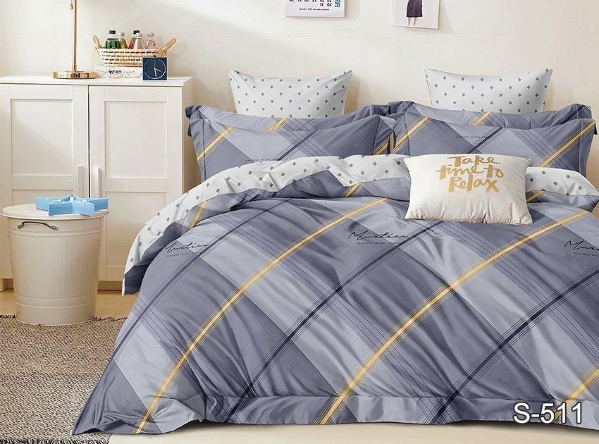 Комплект постельного белья TAGtekstil полуторный наволочки 50x70 см (S511)