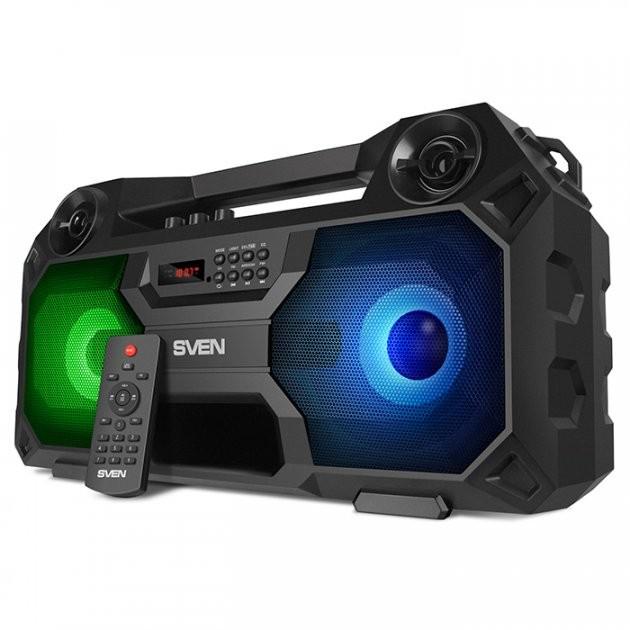 Акустическая система Sven PS-520 36 Вт Bluetooth/подсветка/караоке/FM Black