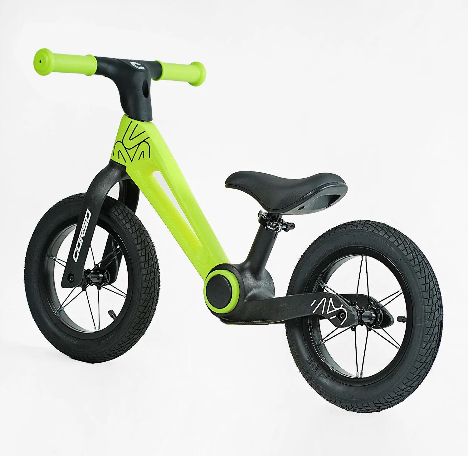 Дитячий велобіг Corso 30623 складана нейлонова рама надувні колеса 12" (30623)