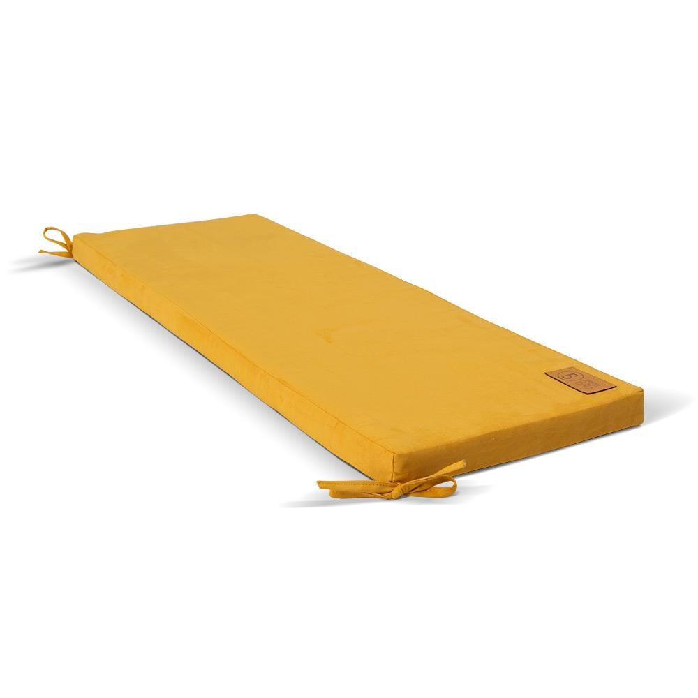 Подушка поролонова на лавку SanchoBAG Велюр 120x40x5 см Butternut (pom-1014-sb105-15)