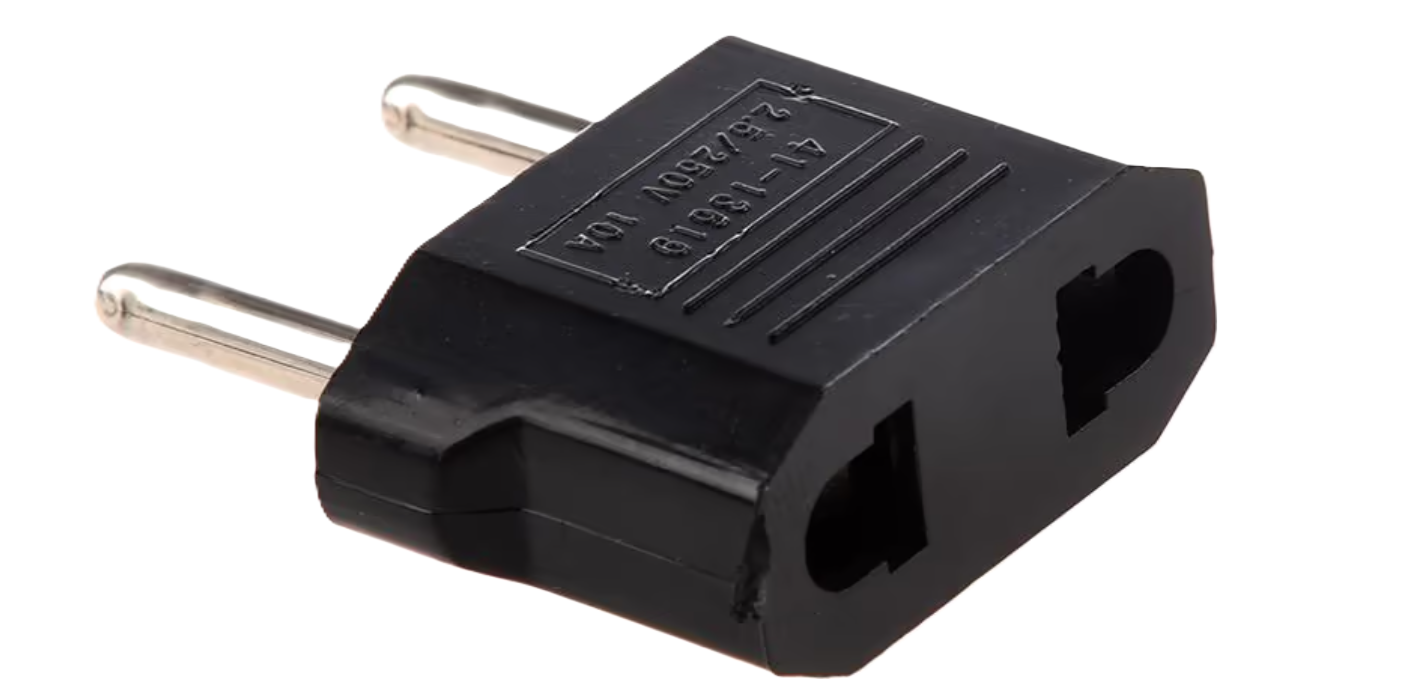 Переходник универсальный Stenson R95600 US на евро розетку EU 10 А 240 В Black (599871)