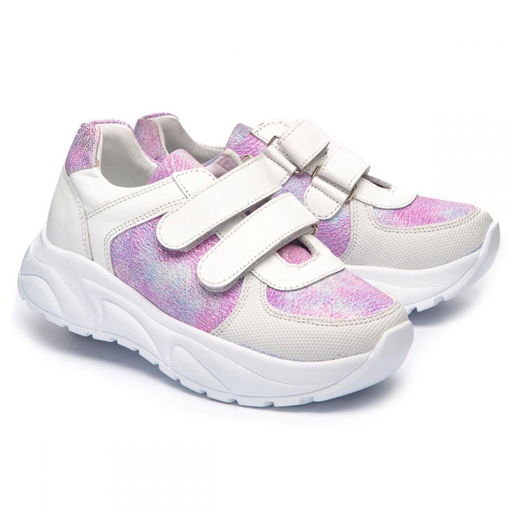 Кроссовки The Leo 1243 для девочек р. 40 26 см Бело-сиреневый