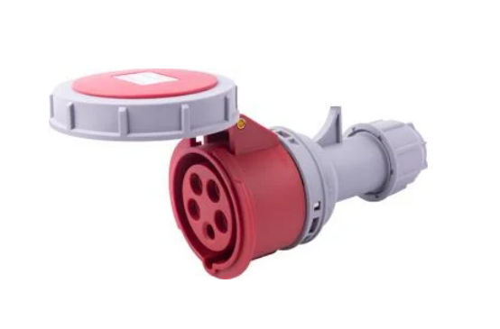 Силова розетка E.NEXT e.socket.215.16.67 3P+N+PE 16А 400 В переносна IP67 Червоний (i082015)