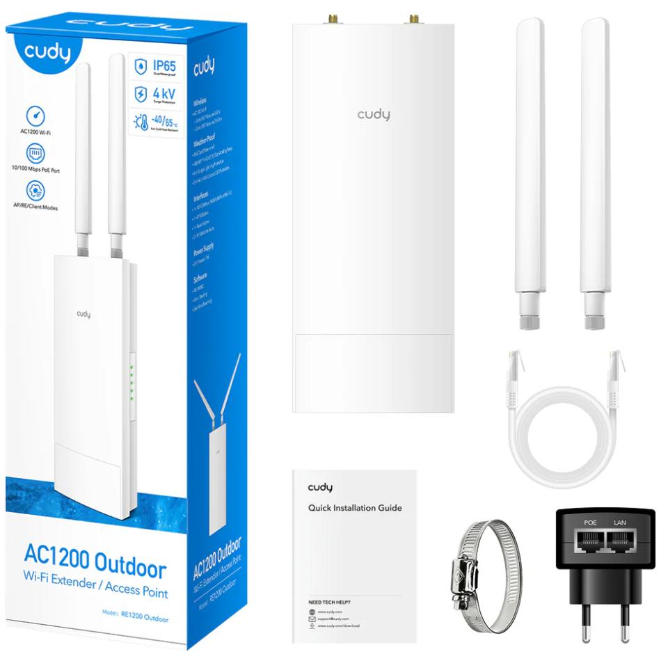 Ретранслятор Cudy RE1200 AC1200 Wi-Fi Mesh Repeater White (RE1200_EU_V1.0) - фото 6