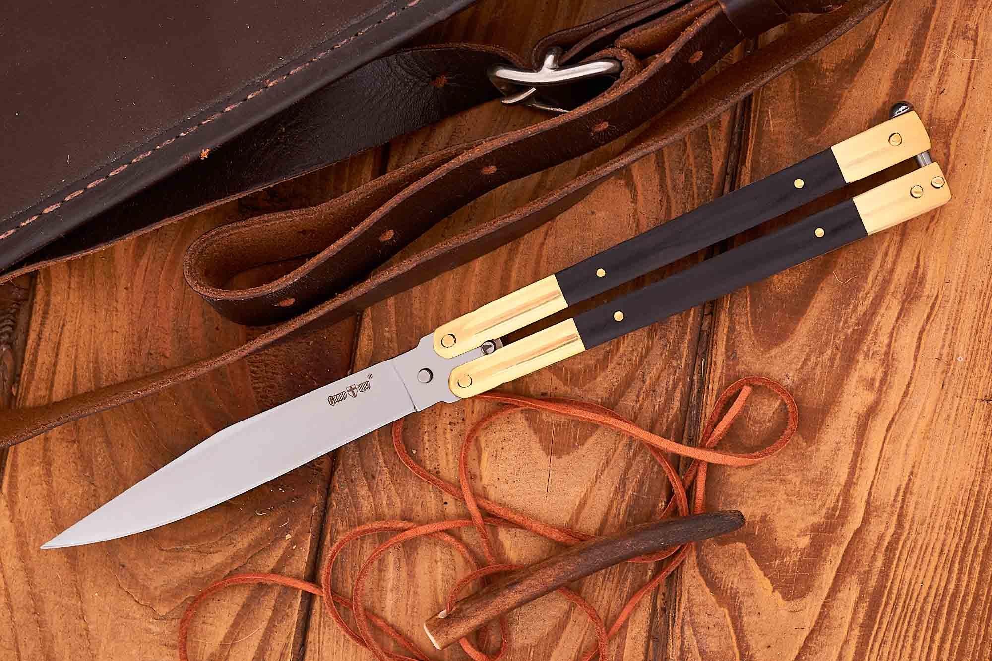 Нож балисонг Grand Way бабочка 105 мм (1013AK) - фото 4