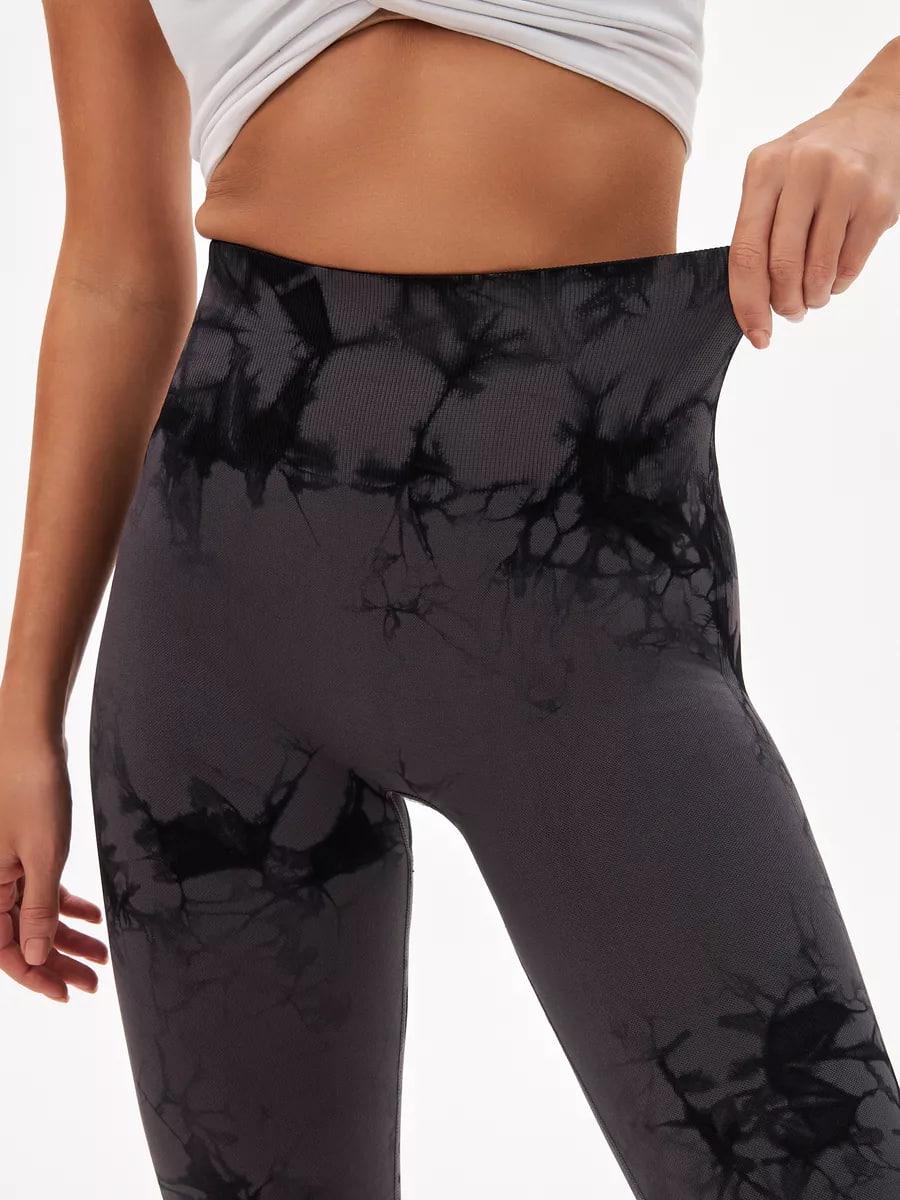 Лосини з ефектом Push Up Push Up мармурові з високою посадкою для тренувань в спортзалі та йоги S Сірий (70025S) - фото 5 Лосини з ефектом Push Up Push Up мармурові з високою посадкою для тренувань в спортзалі та йоги S Сірий (70025S) - фото 5