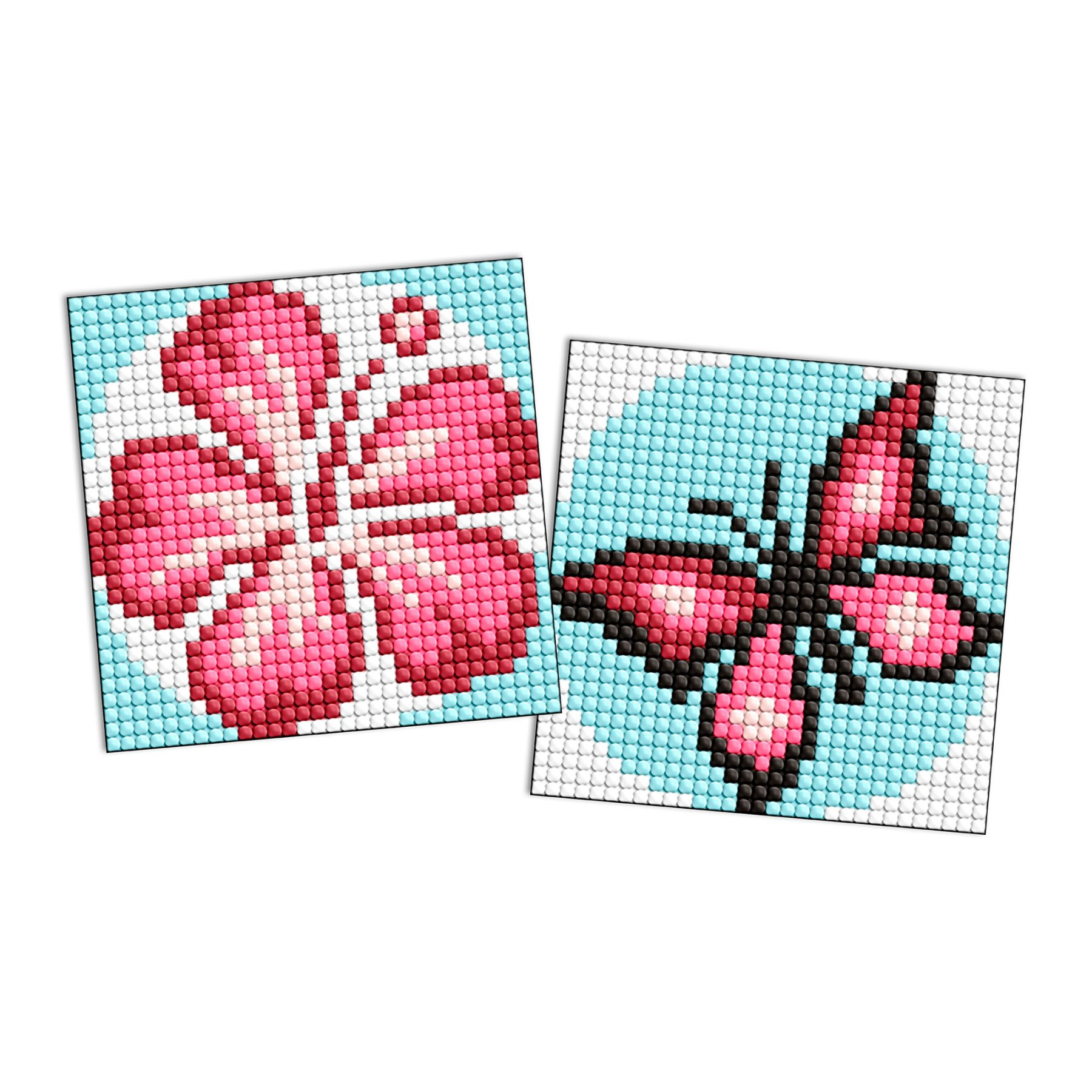 Алмазная мозаика Ideyka Розовый цвет 9х9 см (VM-127-A-337)