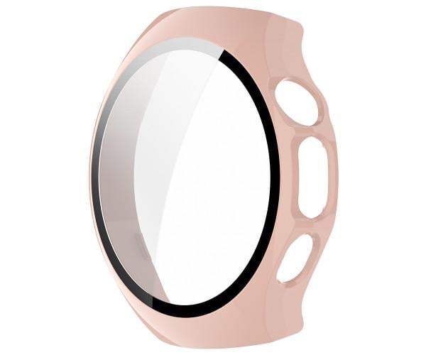 Чехол с защитным стеклом Protective Cover with Glass для Huawei Watch 5 46 мм Розовый