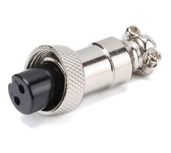 Разъем соединительный цилиндрический GX12-12M-2B 2 pin розетка (2823895199) - фото 5 Разъем соединительный цилиндрический GX12-12M-2B 2 pin розетка (2823895199) - фото 5