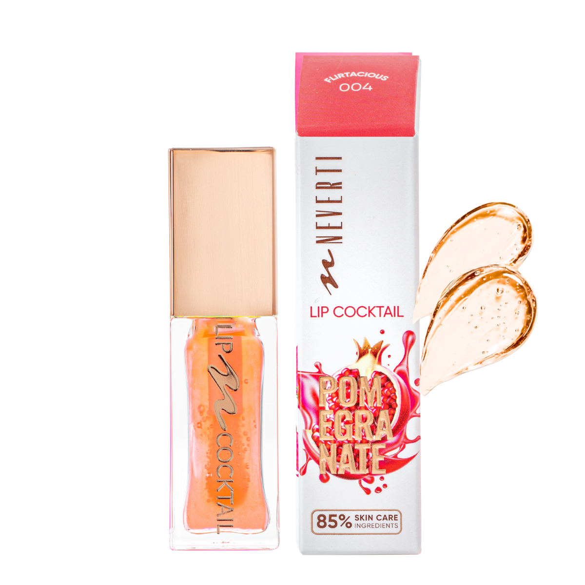Масло для губ увлажняющее Neverti Lip Cocktail с витамином Е 004 Pomegranate NP805 7 мл