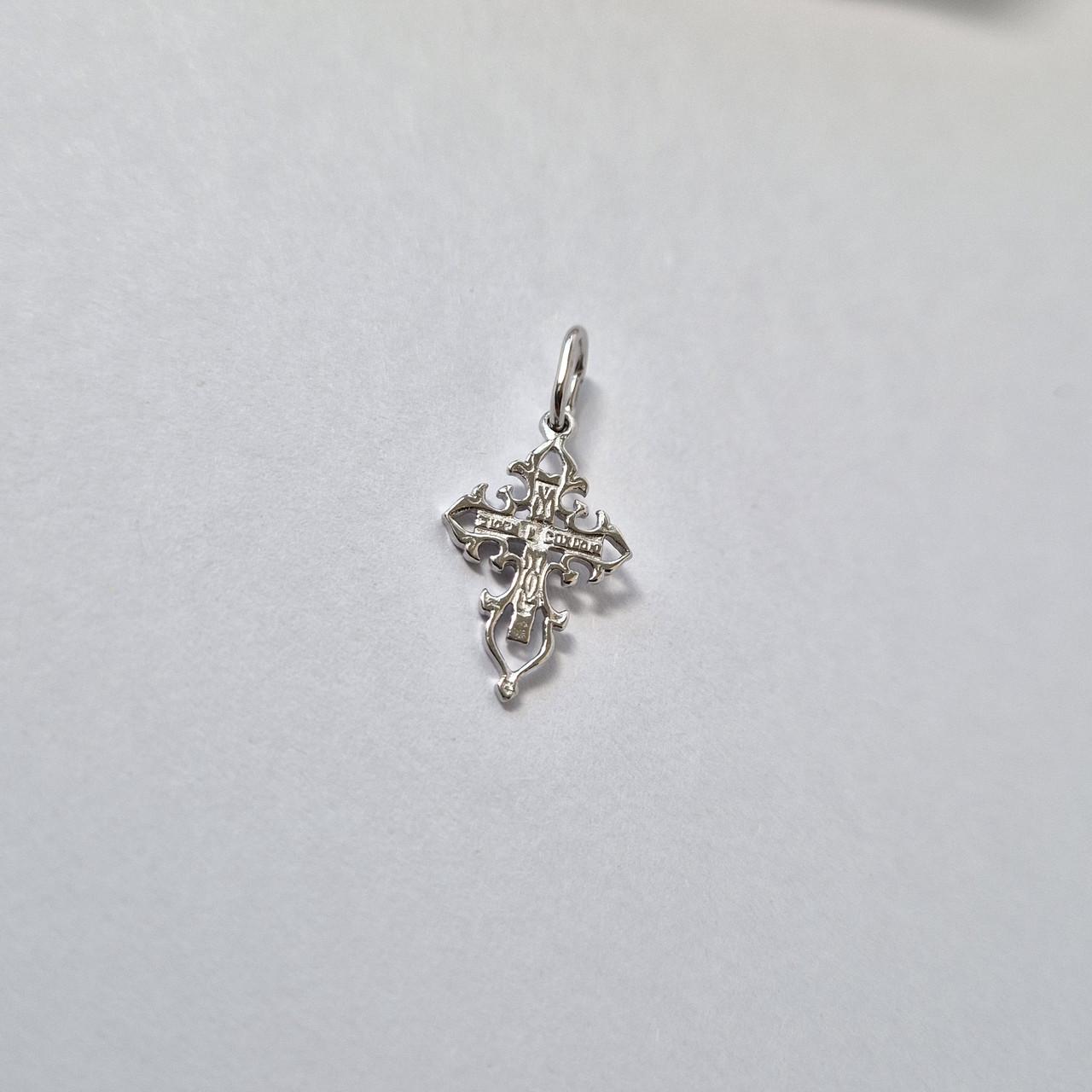Крест с распятием из серебра 925 пробы 0,90 г (п2/029)