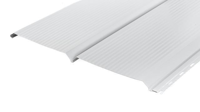 Сайдинг металлический 370х1000 мм под доску глянцевый RAL 9003 Белый