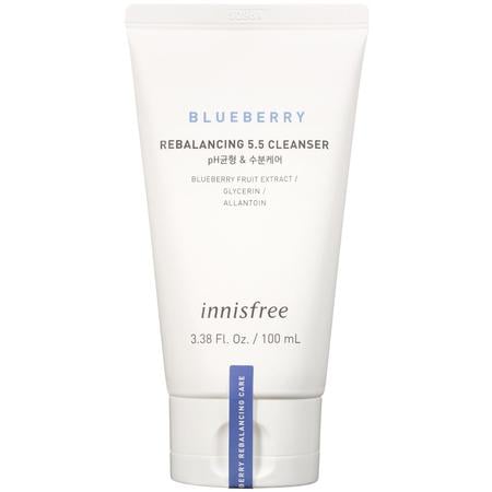 Пенка для умывания INNISFREE BLUEBERRY REBALANCING 5.5 CLEANSER с экстрактом черники 100 мл