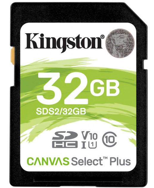 Карта памяти Kingston Canvas Select Plus 100R C10 UHS-I U1 (SDS2/32GB)