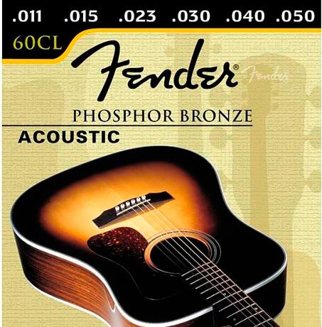 Струни для акустичної гітари Fender 60CL 11-50 - фото 3