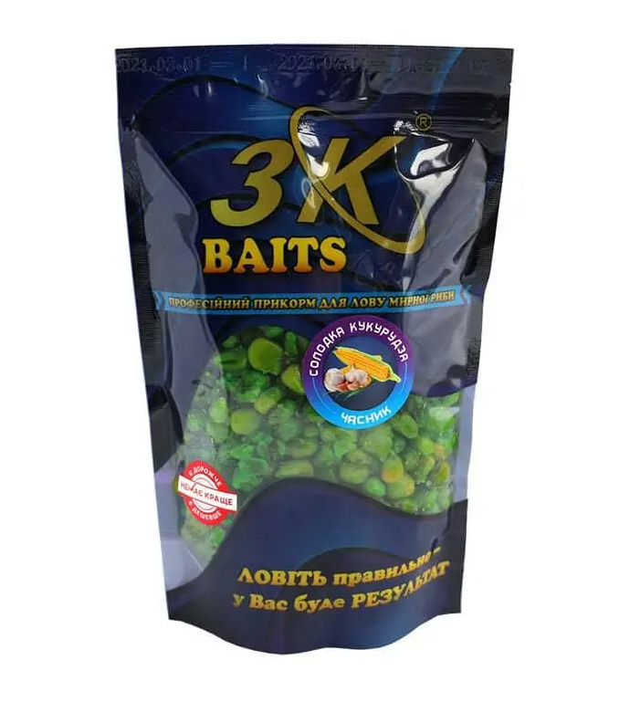 Прикормка 3Kbaits 400 г Солодка кукурудза/Часник (NA002664) - фото 1