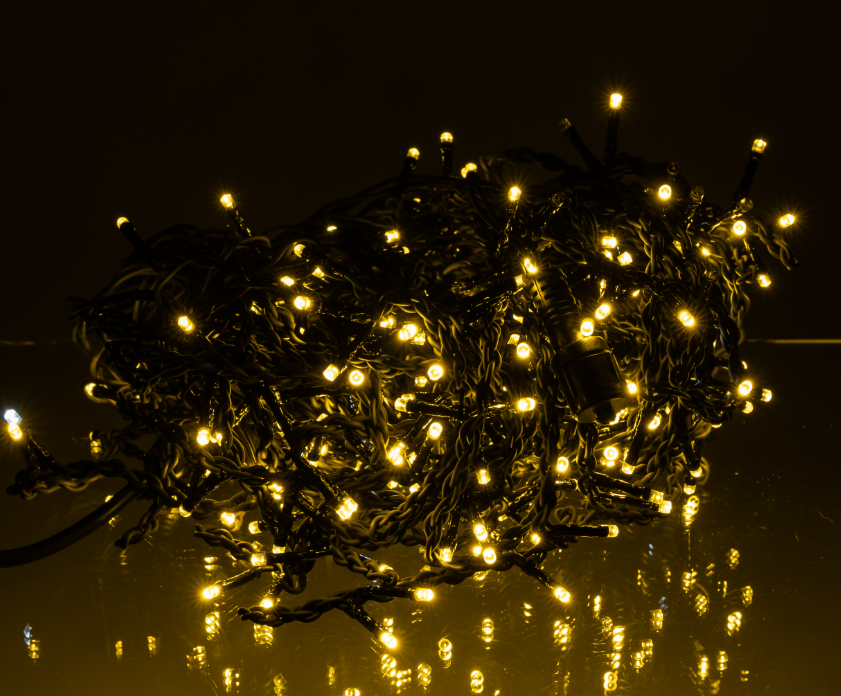 Гирлянда бахрома уличная 335 LED 20 м от сети черная нить Желтый - фото 3 Гирлянда бахрома уличная 335 LED 20 м от сети черная нить Желтый - фото 3