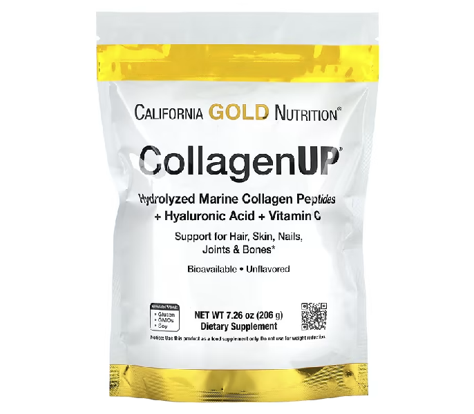 Натуральна добавка California Gold Nutrition CollagenUP морський гідролізований колаген 206 г