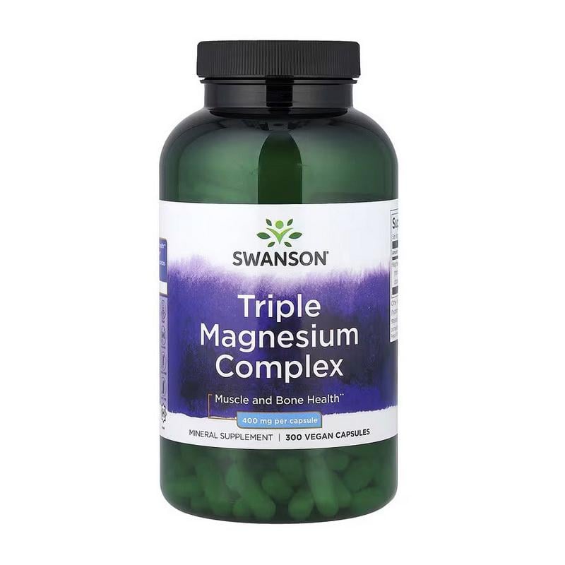 Комплекс оксида цитрата Swanson Triple Magnesium Complex 400 mg 300 капс.