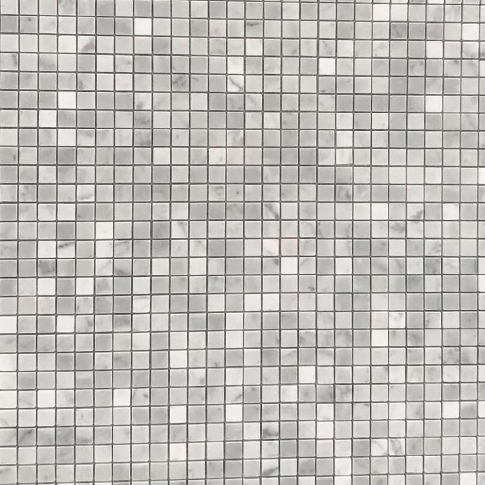 Мозаика мраморная Mozaico De Lux C-MOS Bianco Carrara Pol 15x15 (002132)