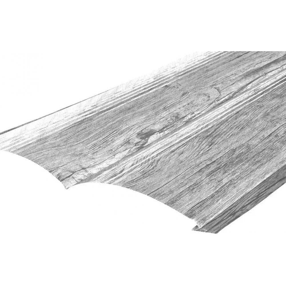 Сайдинг металлический блок-хаус 1-х сторонний 370х1000 мм глянець Белое дерево Сайдинг металлический блок-хаус 1-х сторонний 370х1000 мм глянець Белое дерево