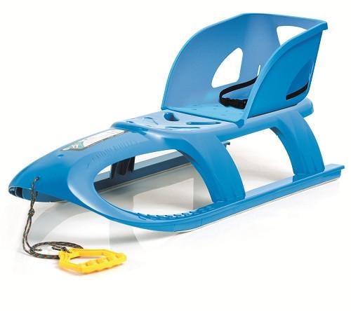 Спинка пластиковая для санок Prosperplast ISEAT-1 с ремнем безопасности Синий (CNT00011514) - фото 2