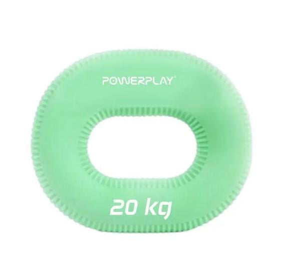 Эспандер кистевой силиконовый PowerPlay PP-4336 Hand Grip Medium 20 кг Зеленый (PP_4336_Green_20kg)